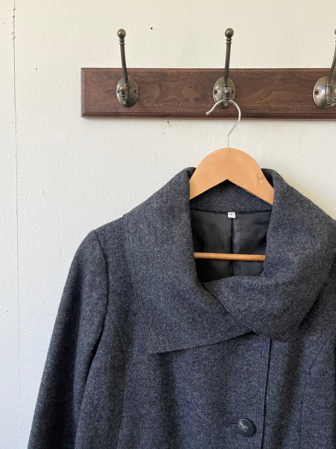 Japan vtg 숄카라 크롭 코트 상품이미지2