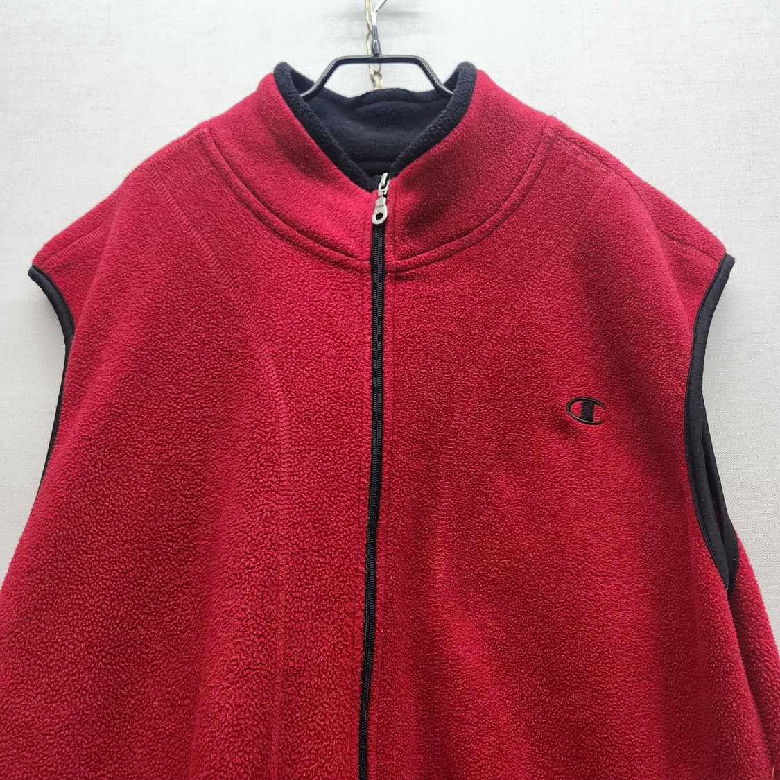 올드스쿨 챔피온 로고 후리스 쪼끼 XL 상품이미지2