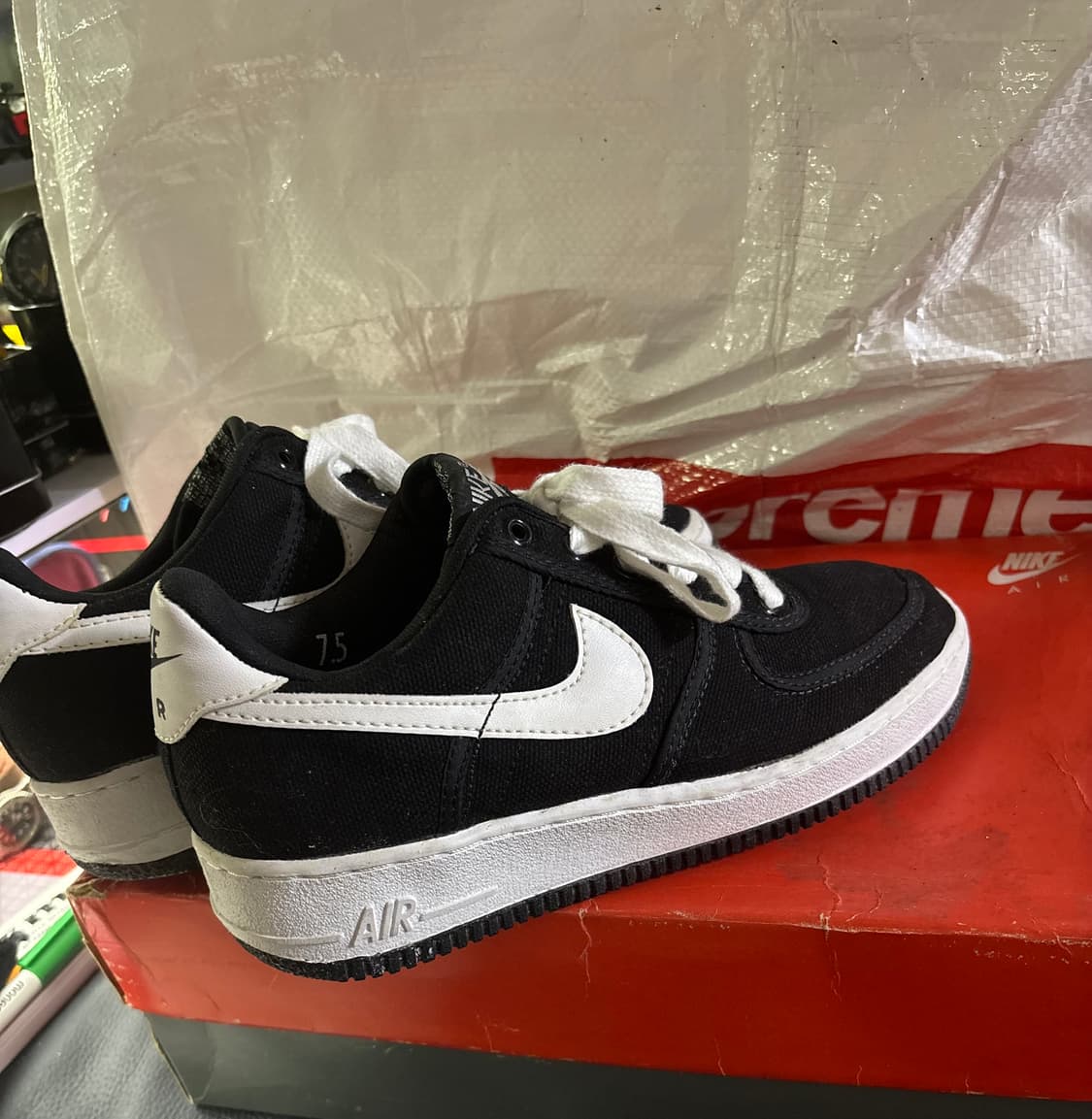 94년 나이키 에어포스 1 cvs 검/흰 상품이미지1