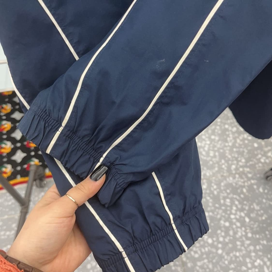 나이키 올드스쿨 레트로 파이핑 라인 바람막이 자켓 L C07524 상품이미지7