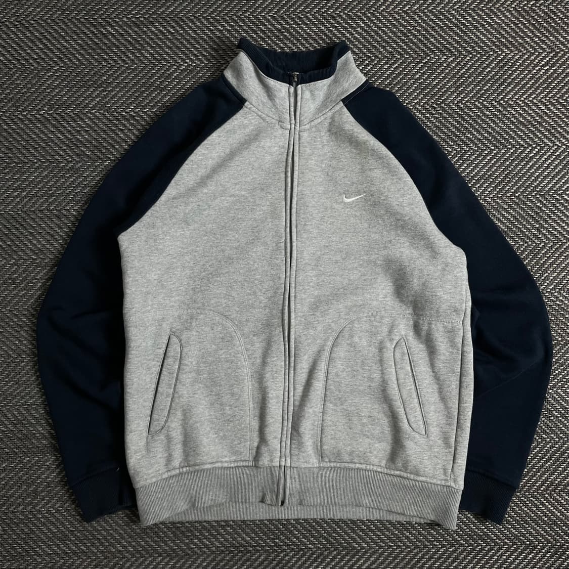 나이키 스우시로고 배색 스웻 집업 자켓o 2951 상품이미지2