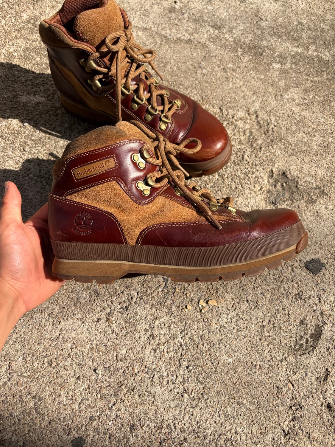 275) Timberland 브라운 워터프루프 레더 하이커 부츠 상품이미지4