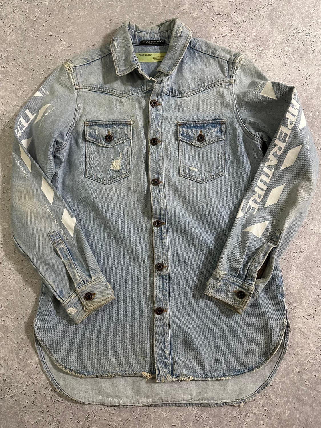 OFF-WHITE TEMPERATURE SHIRT 상품이미지2