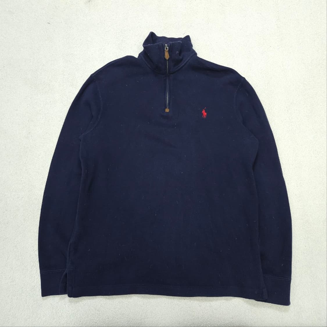 폴로 랄프 로렌 반집업 니트 S 네이비 상품이미지2