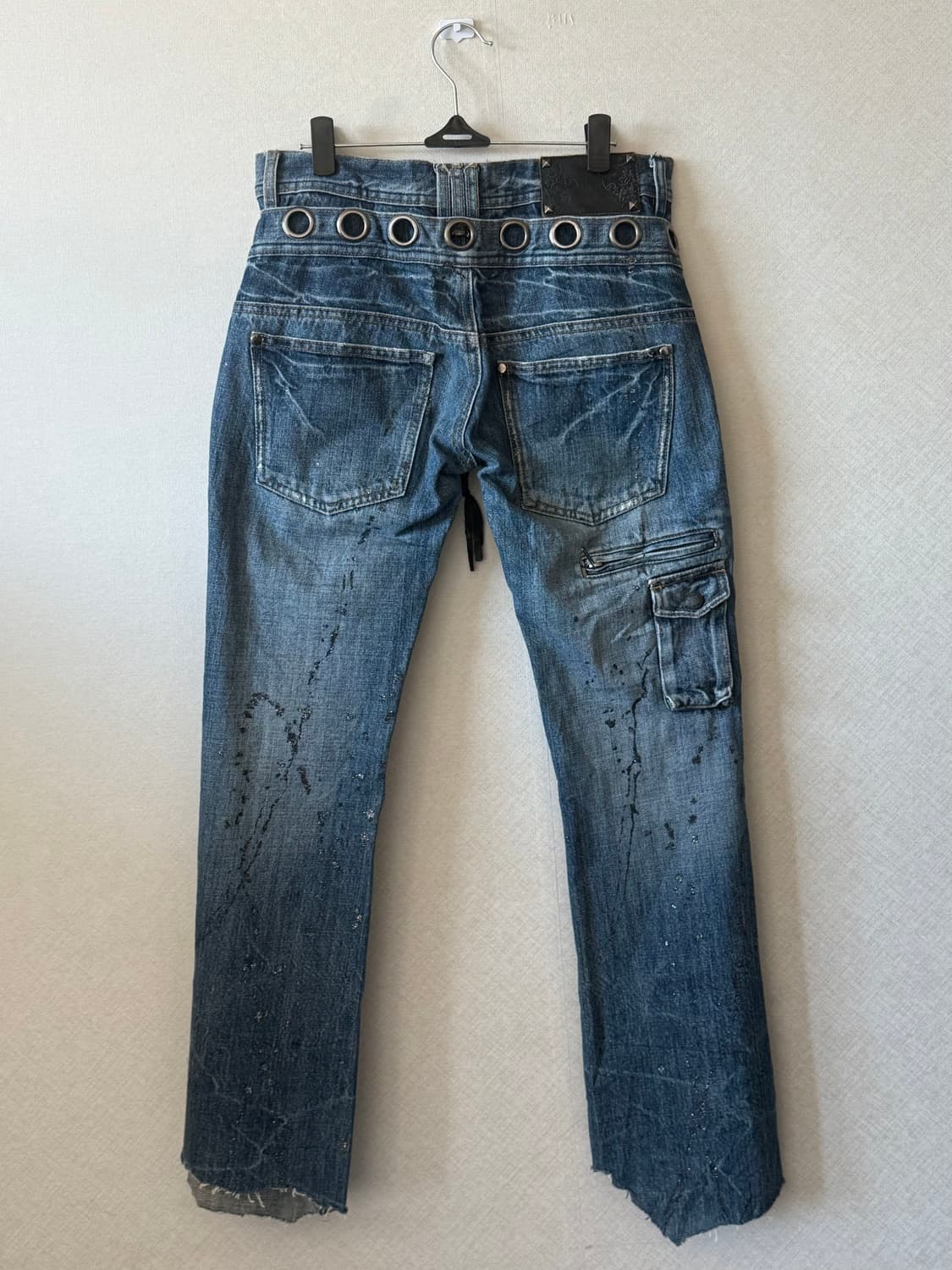 Midas double weist lace-up jeans  상품이미지4