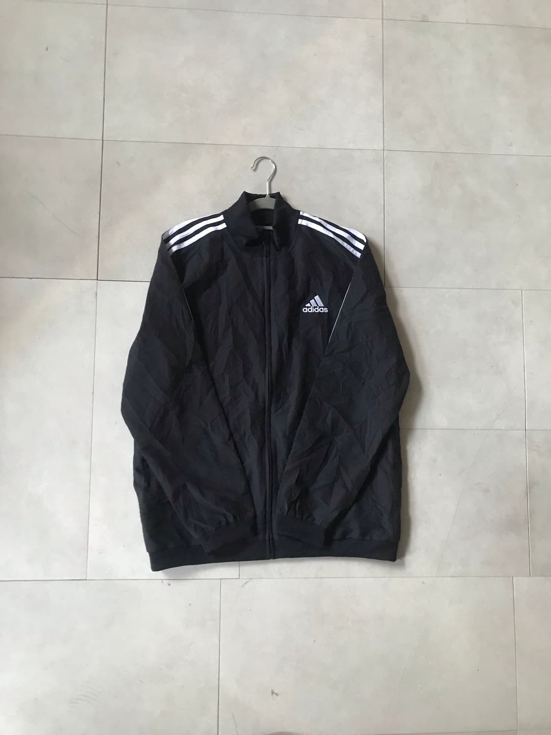 아디다스 블랙 삼선 바람막이 상품이미지6