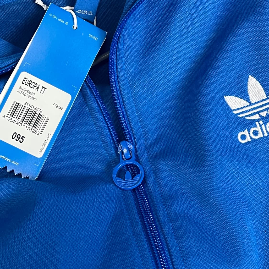 택체 아디다스 파흰 블루 유로파 져지 트랙탑 상품이미지3