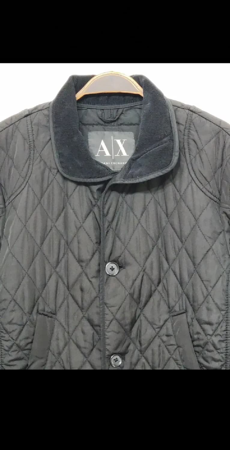 (S) 아르마니 익스체인지 퀼팅자켓 블랙 누빔점퍼  상품이미지2