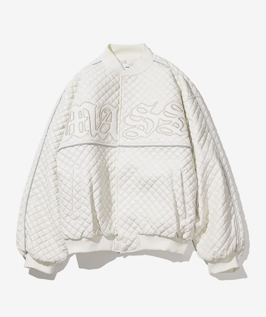 매스노운 닷 스퀘어 2온스 바시티 자켓 아이보리 L 상품이미지1