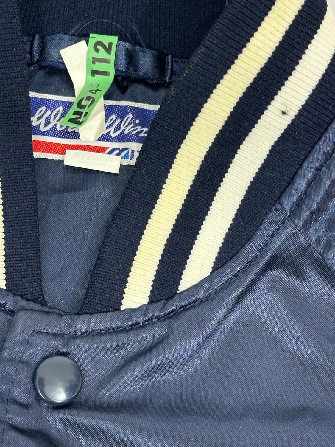 미즈노 네이비 자수 바시티 바람막이 트랙 자켓  상품이미지7