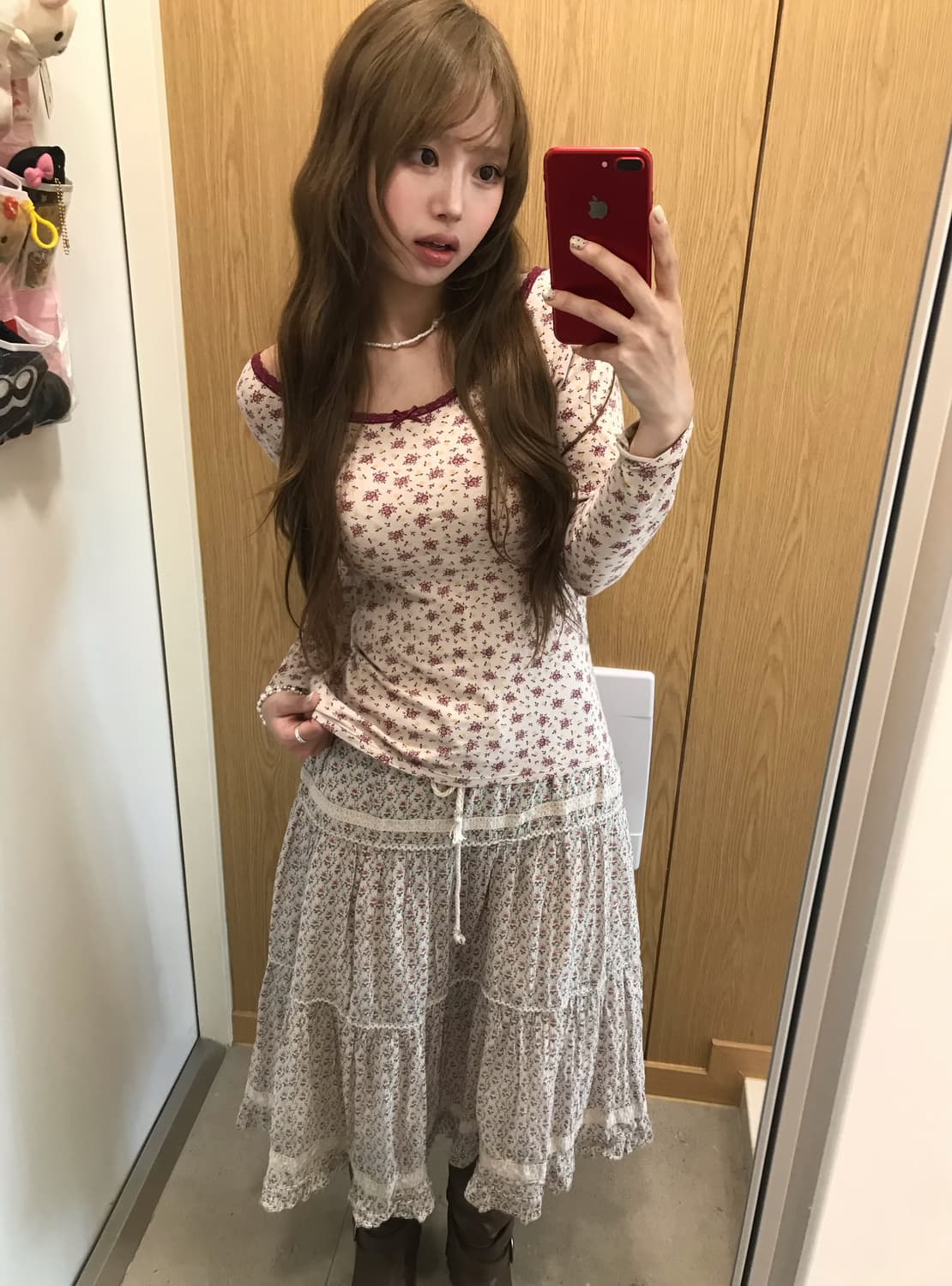 멀멀 뮤트톤 하구미 모리걸 잔꽃 자수 코디세트 상품이미지4