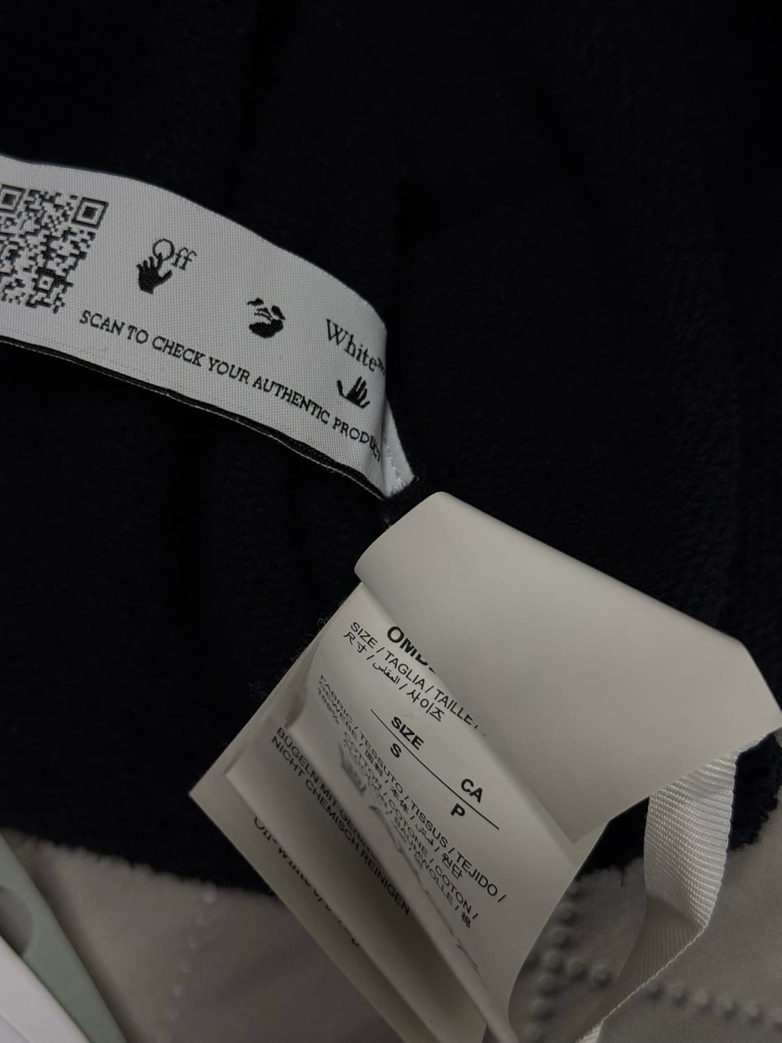 오프화이트 카라바조 후드티 S [정품] 상품이미지4