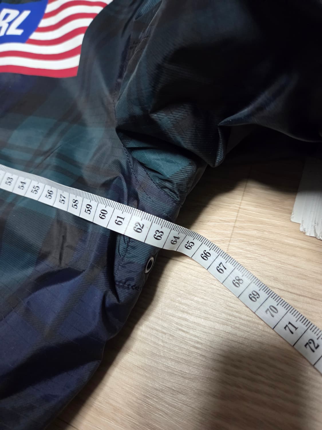 (새상품)POLO SPORT 체크 코트 코치 자켓 점퍼 성조기 상품이미지7