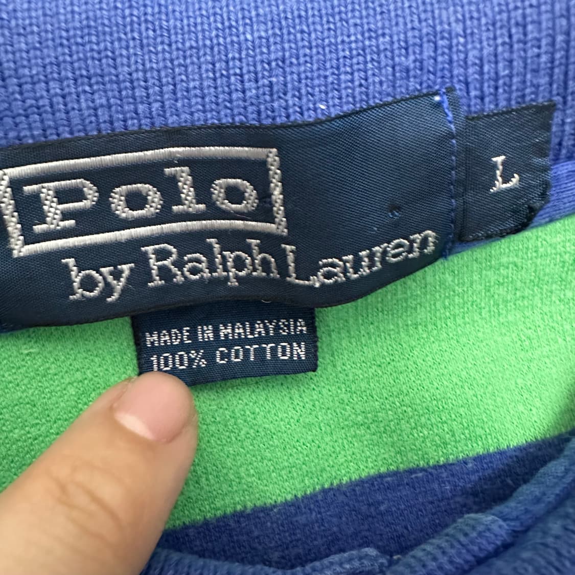 POLO 폴로 랄프로렌 스트라이프 반팔티셔츠 L 상품이미지3