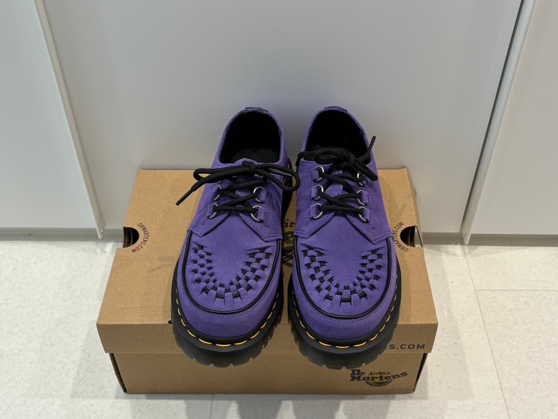 닥터마틴 램지 스웨이드 남여 공용 더비 슈즈 바이올렛 240사이즈 상품이미지2