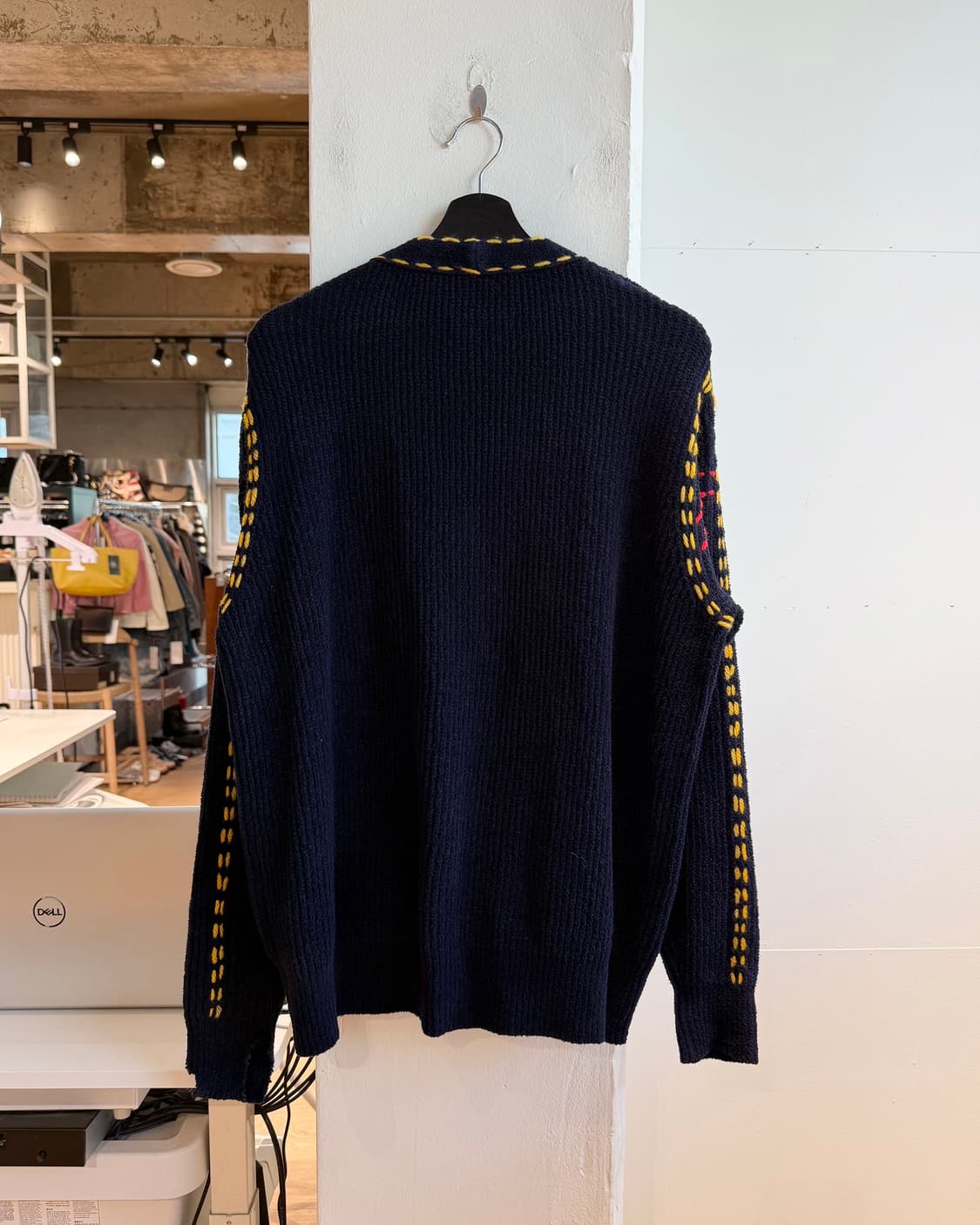 핑거린 네이비 스티치 니트 가디건  상품이미지6