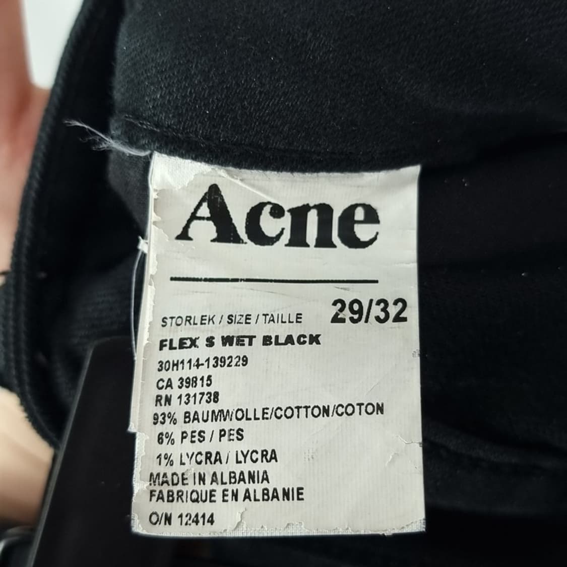 [ACNE STUDIO] 아크네스튜디오 슬림핏 블랙진 P01110 상품이미지8