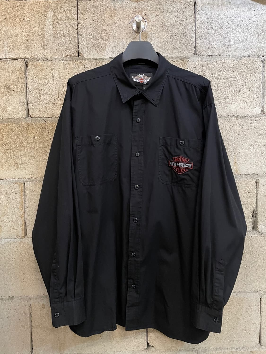 할리데이비슨 스컬 워크 셔츠 상품이미지1