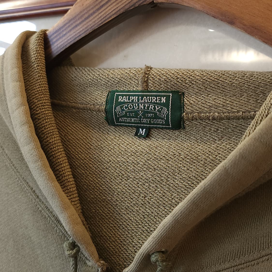 90s 폴로 컨트리 후드 스웻셔츠 후드 집업 그린 M 상품이미지6
