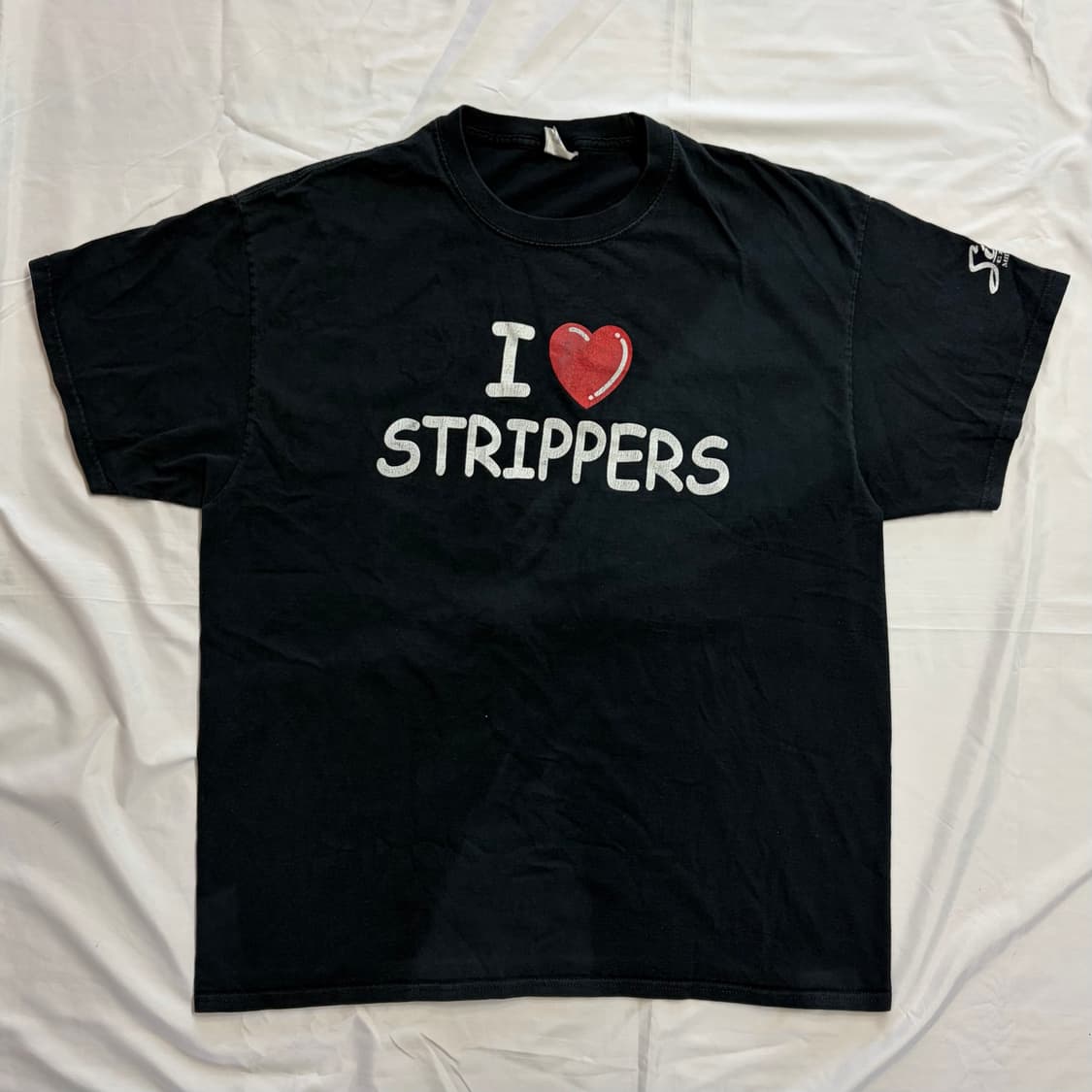 [XL] 90s  I❤️STRIPPERS 빈티지 유머 티셔츠 상품이미지1