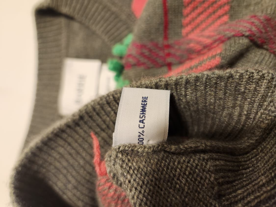 (정품)샤넬 배리 BARRIE  핑크 타탄 캐시미어 니트 상품이미지6