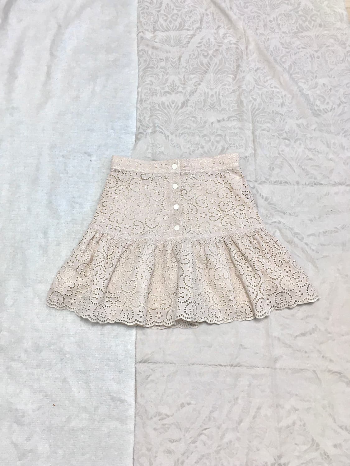 핑크베이지 페어리 프릴 스커트  상품이미지1