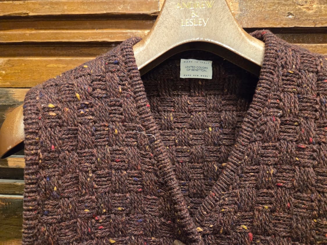 베네통 핸드메이드 니트베스트 상품이미지2
