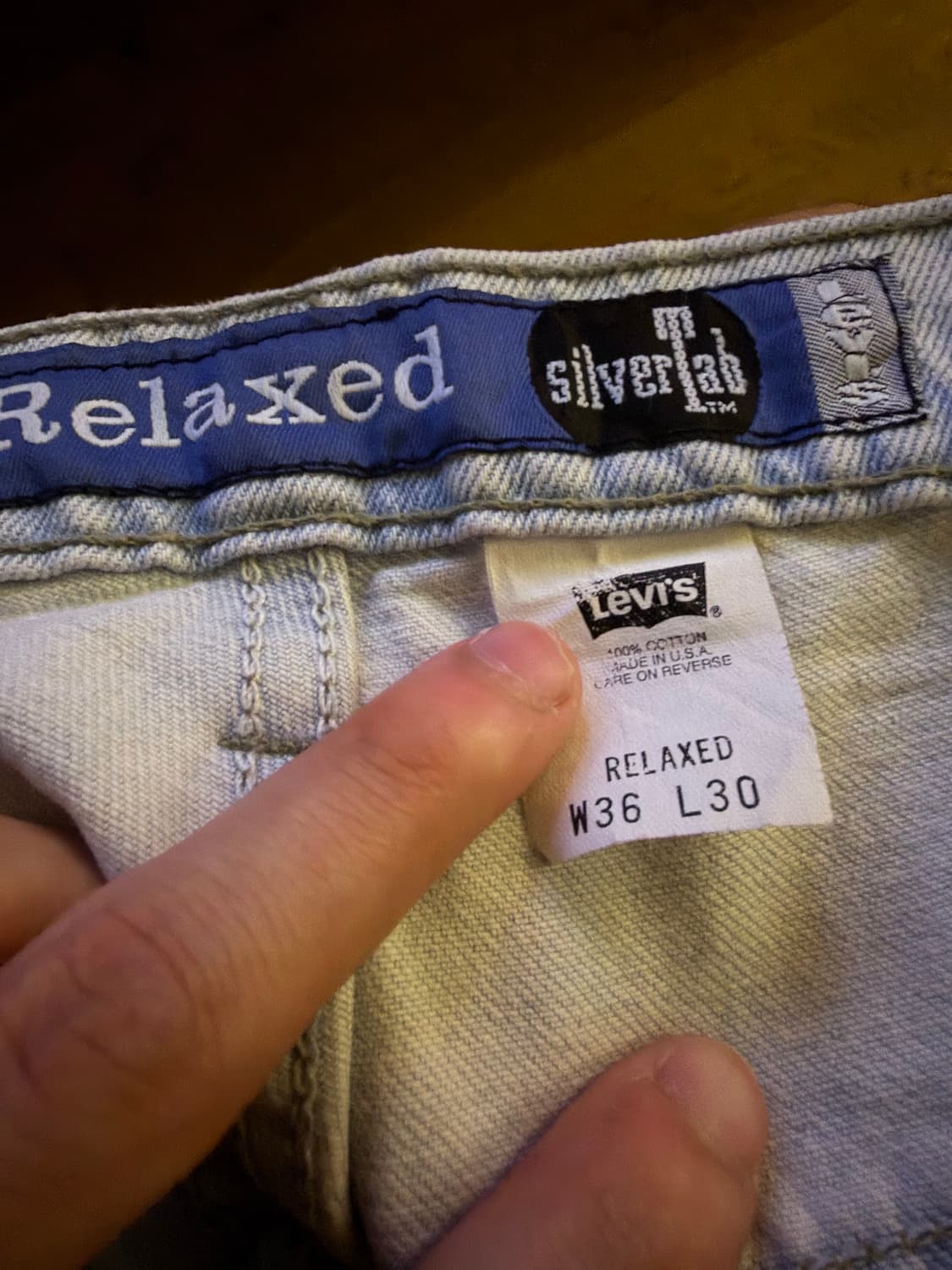 9os 빈티지 리바이스 실버탭 릴렉스 핏 상품이미지4
