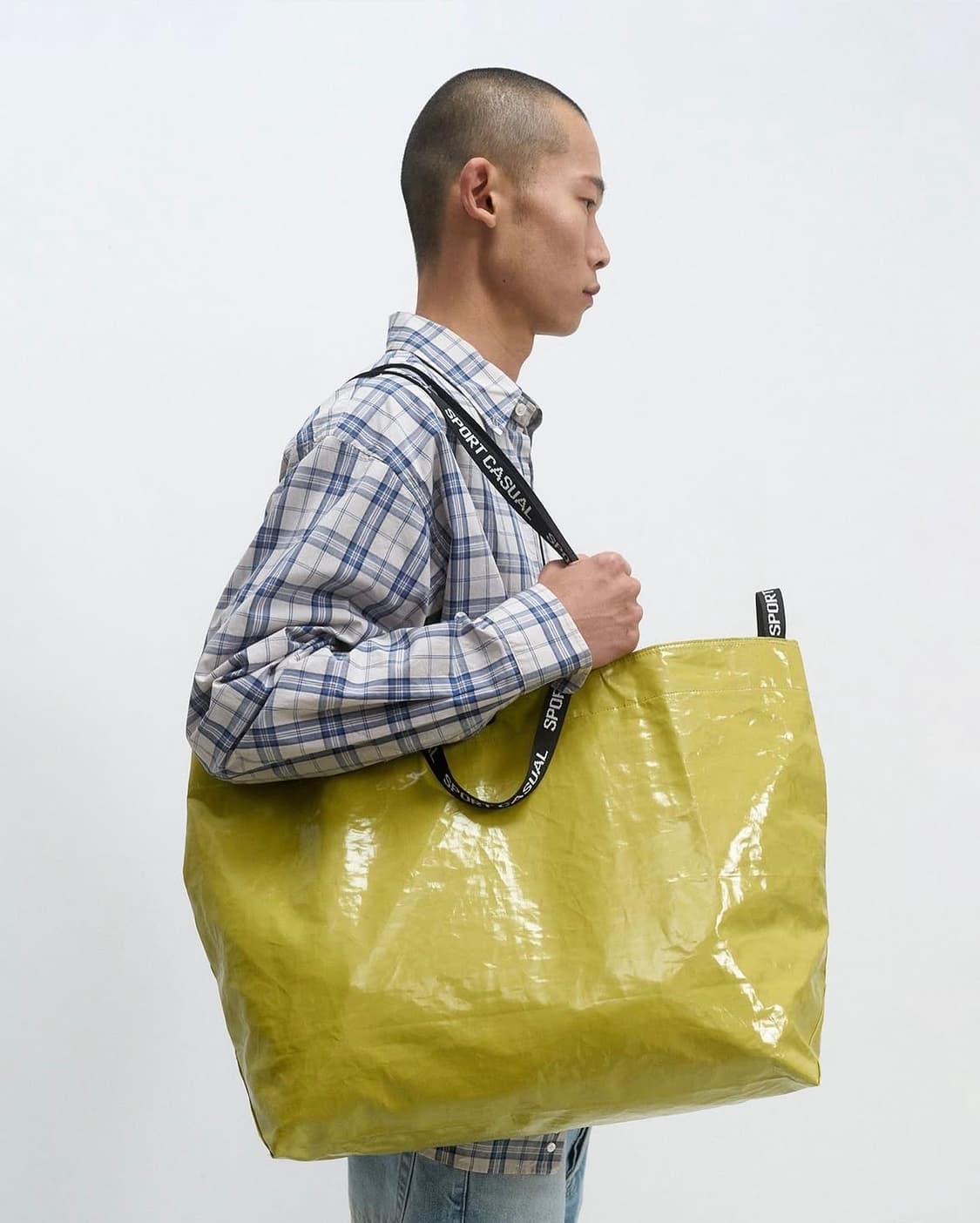 헤리티지플로스 블루아이보리 체크 셔츠 남녀공용s 상품이미지5