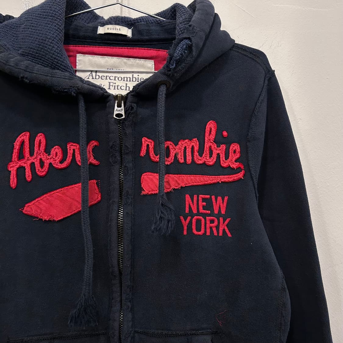 아베크롬비 앤 피치 머슬핏 헤비코튼 후드집업 상품이미지1