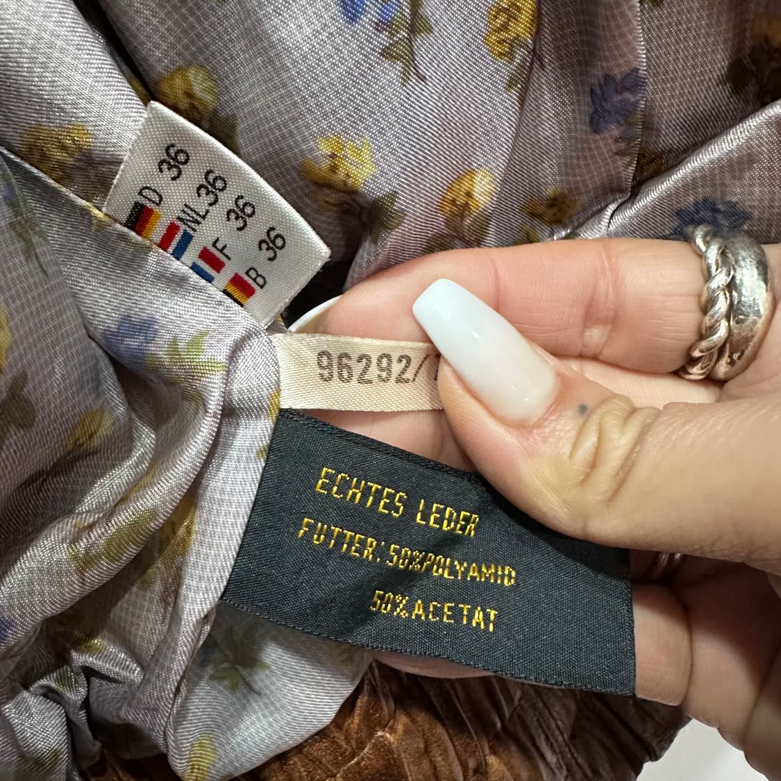 USA 빈티지 브라운 양가죽 자켓M 상품이미지3