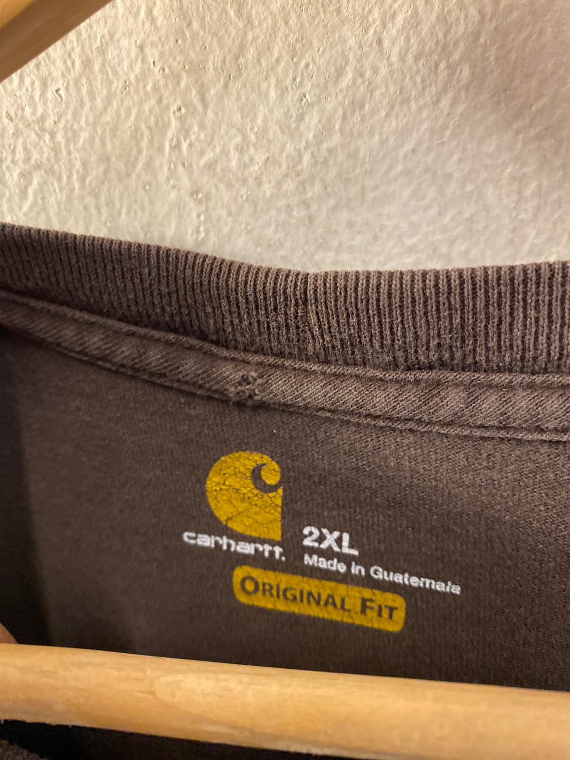 칼하트 백프린팅 티셔츠 2XL 브라운 상품이미지4