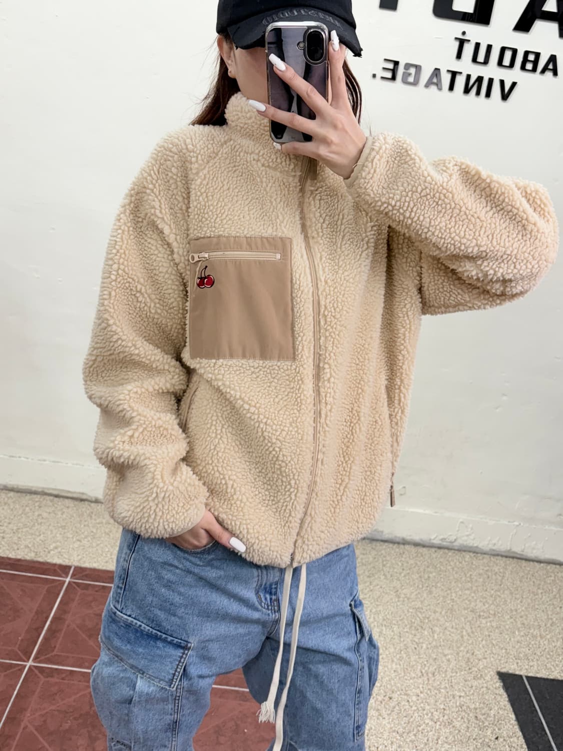 키르시 뽀글이 후리스 집업 상품이미지4