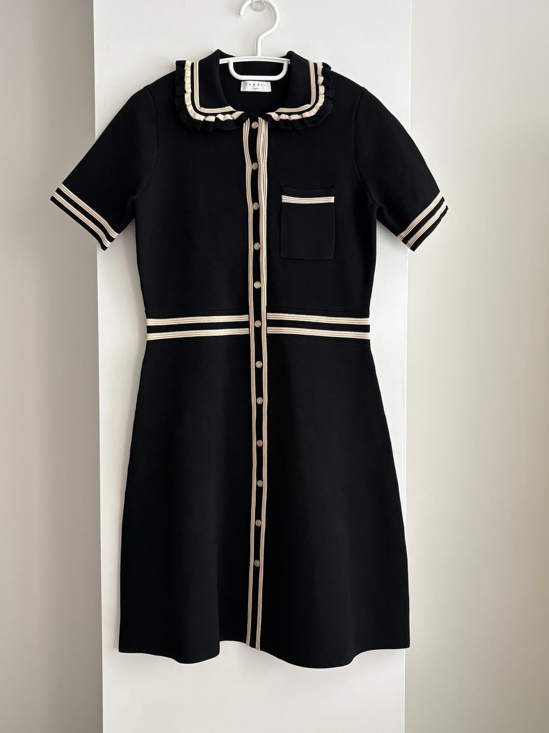 산드로 블랙 니트 원피스 상품이미지5