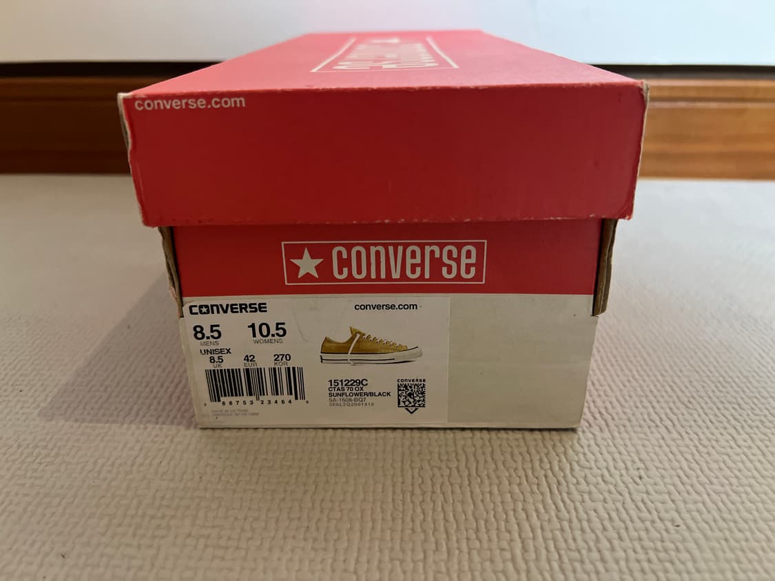 무료배송 - 컨버스 척테일러 1970s 캔버스 로우(선플라워) 270 상품이미지10