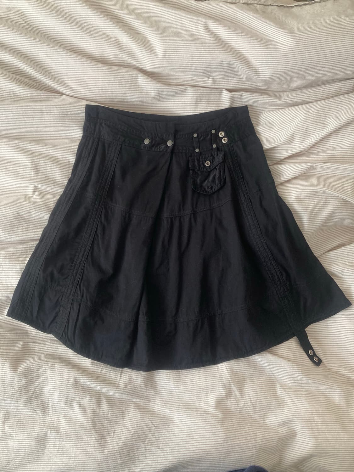 디젤 미디스커트 블랙 상품이미지1