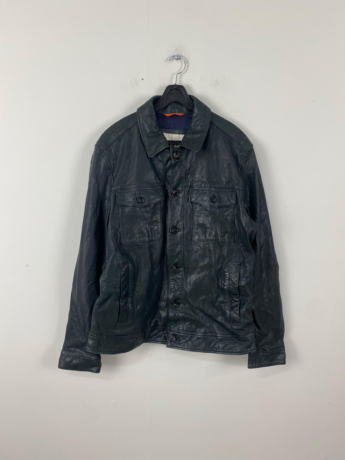 헨리코튼 딥그린 램스킨 양가죽 자켓 46 상품이미지1