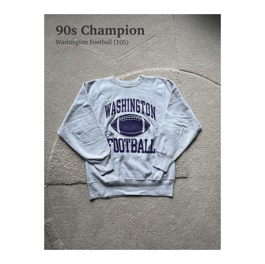 90s 빈티지 챔피온 스웻셔츠 워싱턴 풋볼 (105) 상품이미지1