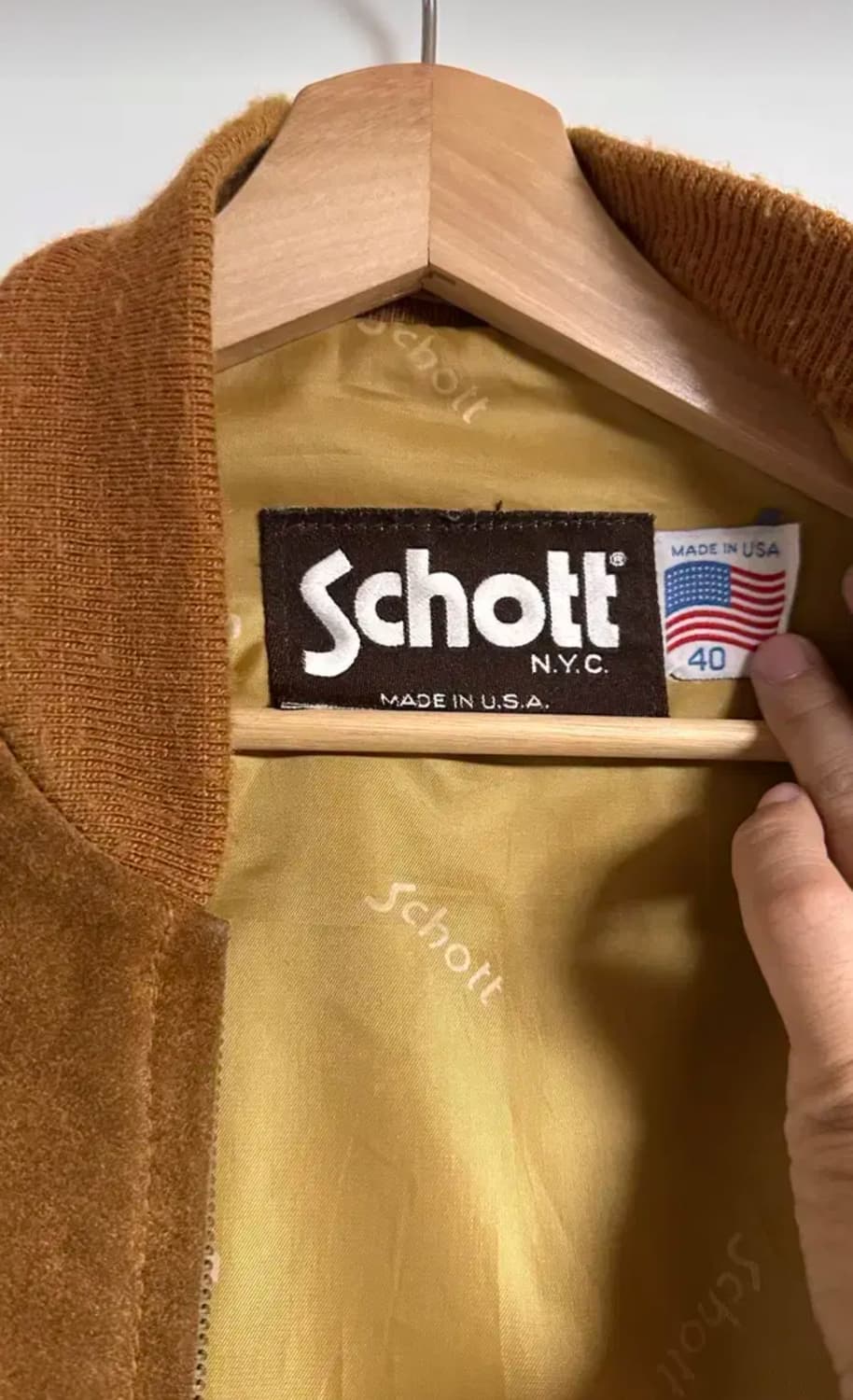 쇼트 스웨이드 블루종 100-105 상품이미지5