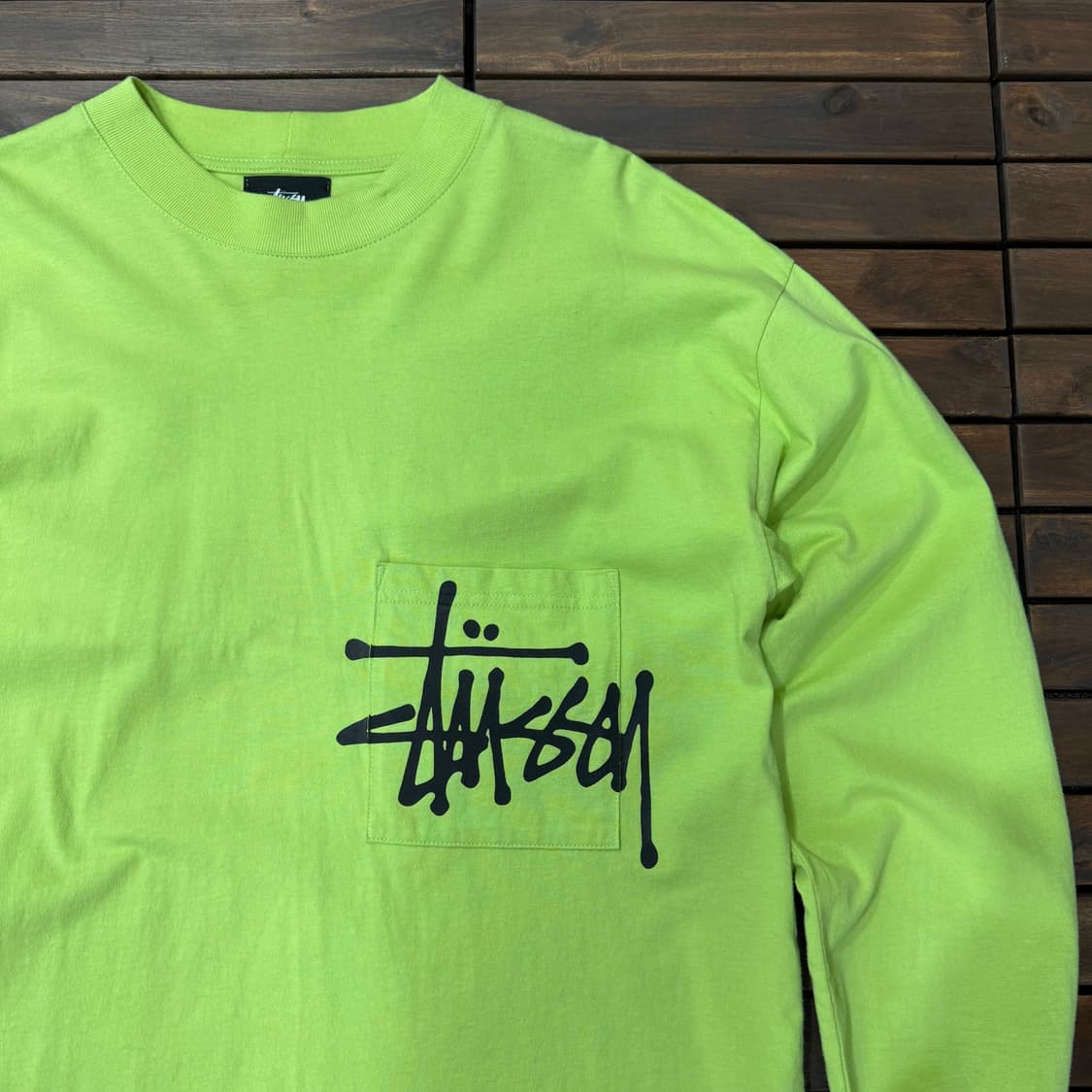 스투시 빅로고 포켓 롱슬리브 티셔츠 (M) 상품이미지2