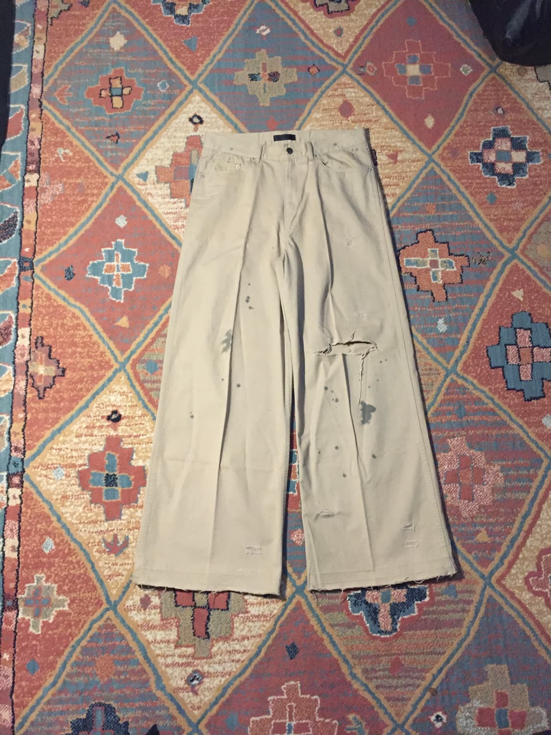 무명 와이드 치노팬츠 상품이미지2