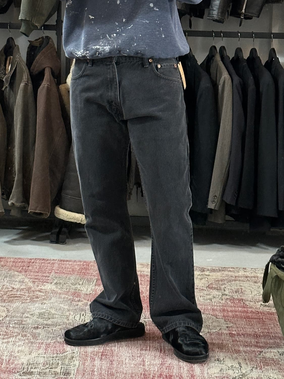 00's 리바이스 517 블랙 부츠컷 플레어진 상품이미지3