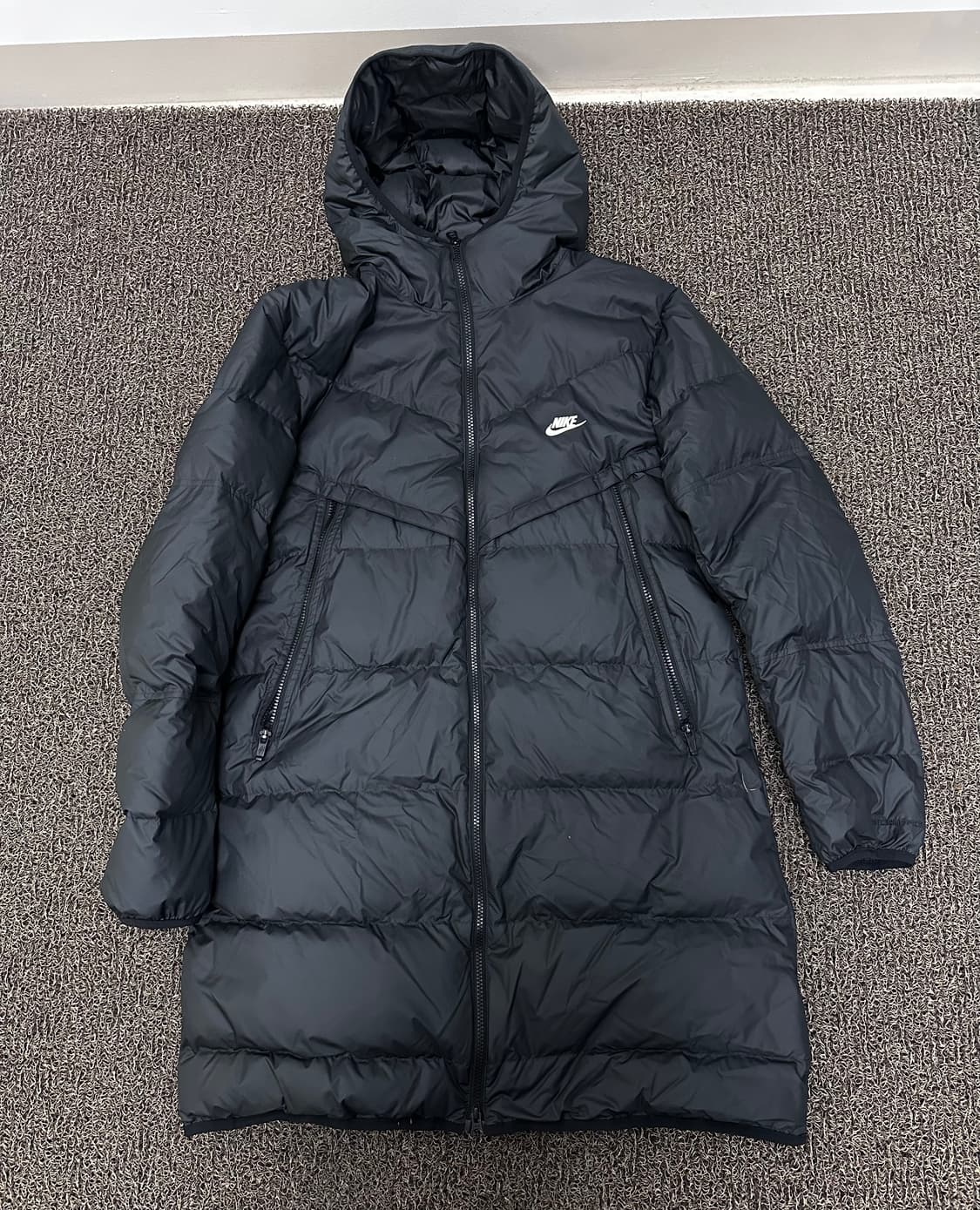 NIKE 나이키 덕다운 롱패딩 블랙 95(M) 상품이미지1