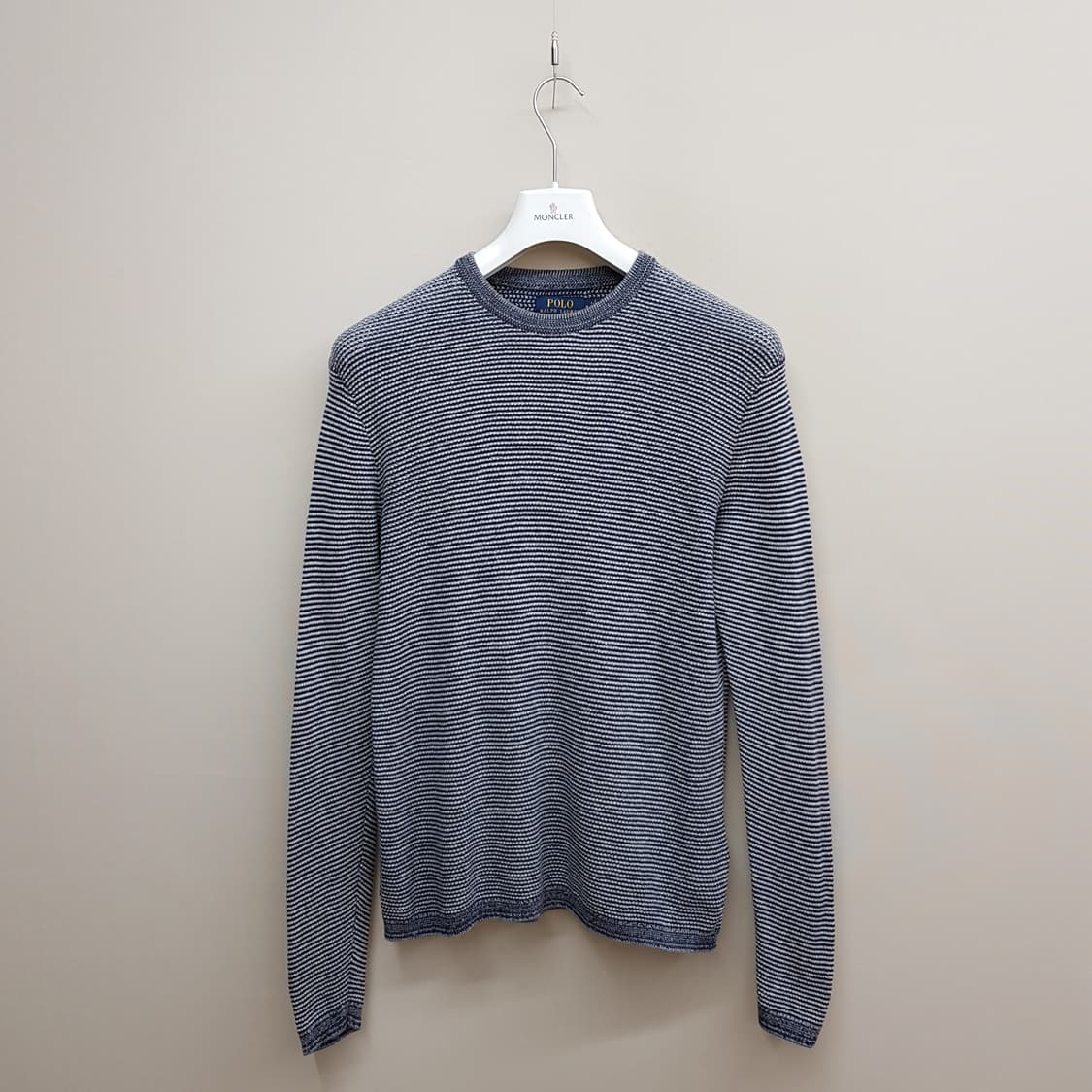 폴로 랄프로렌 스트라이프 코튼 캐시미어 니트 M사이즈 상품이미지1
