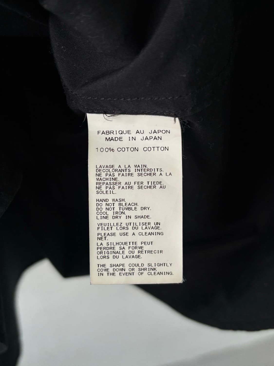 요지야마모토 뿌르옴므 컷아웃 셔츠  상품이미지7