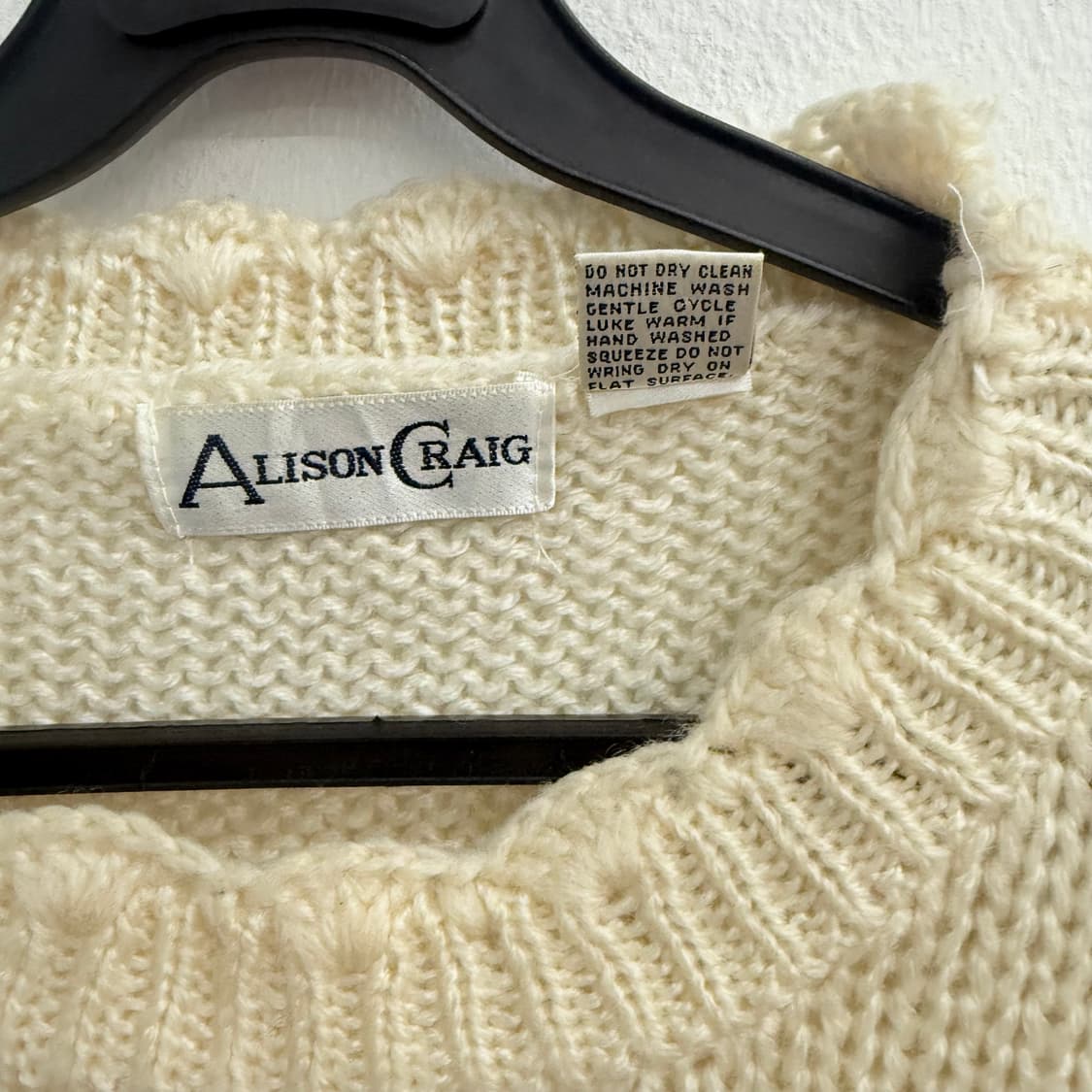 ALISON CRAIG 플라워 케이블 니트 스웨터 (XL) 상품이미지3