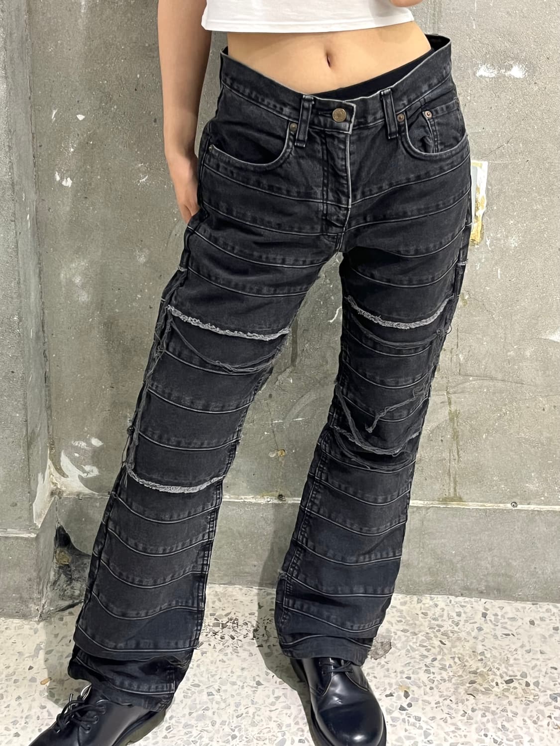 Hysteric Glamour 히스테릭 글래머 흑청 kinky jeans 상품이미지1