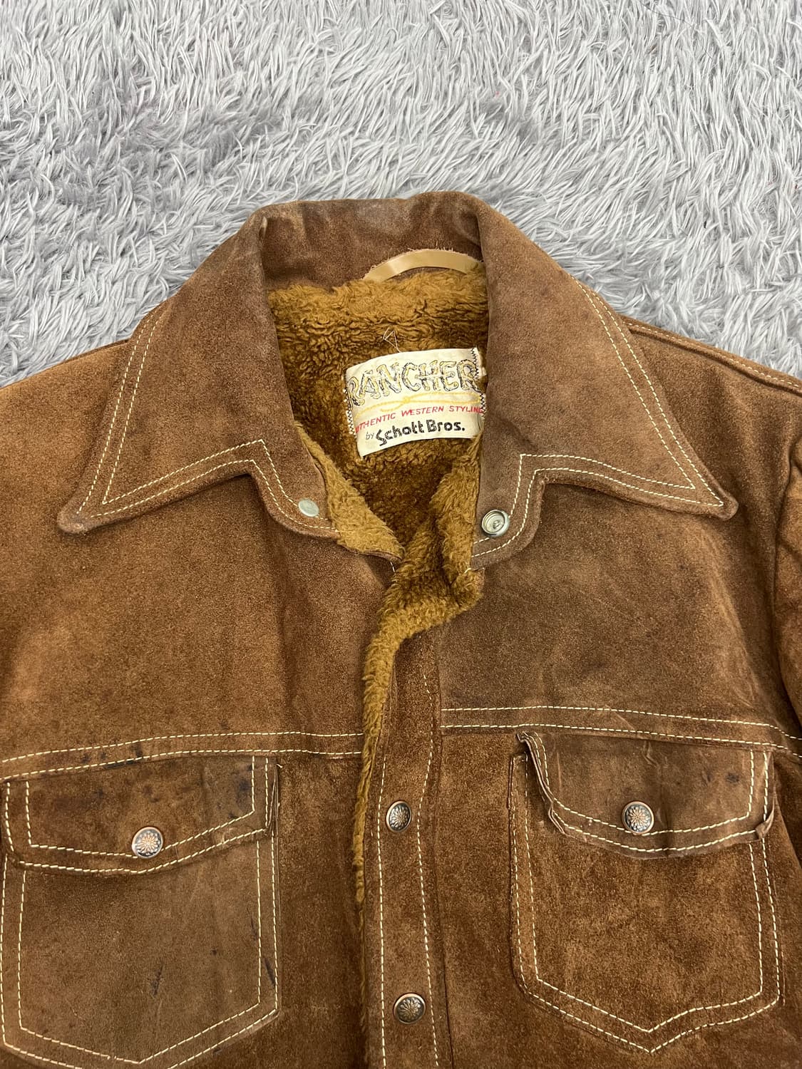 7-80s Schott Rancher suede jacket 상품이미지4