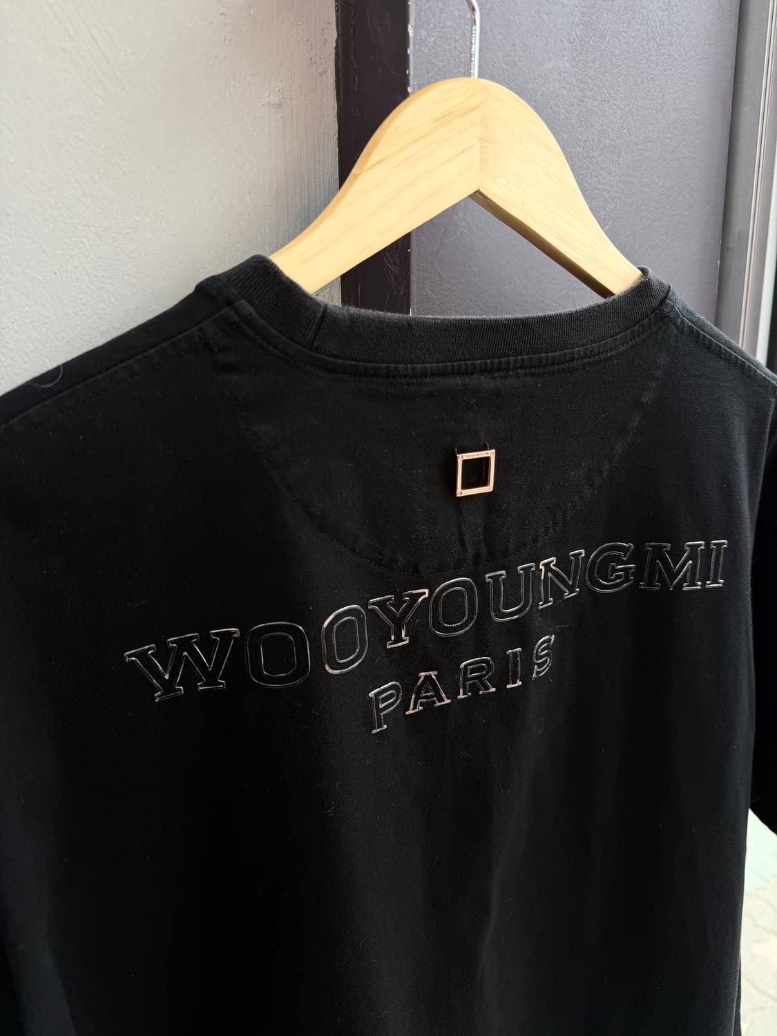 48/ 우영미 21SS 백로고 라운드 반팔 상품이미지7