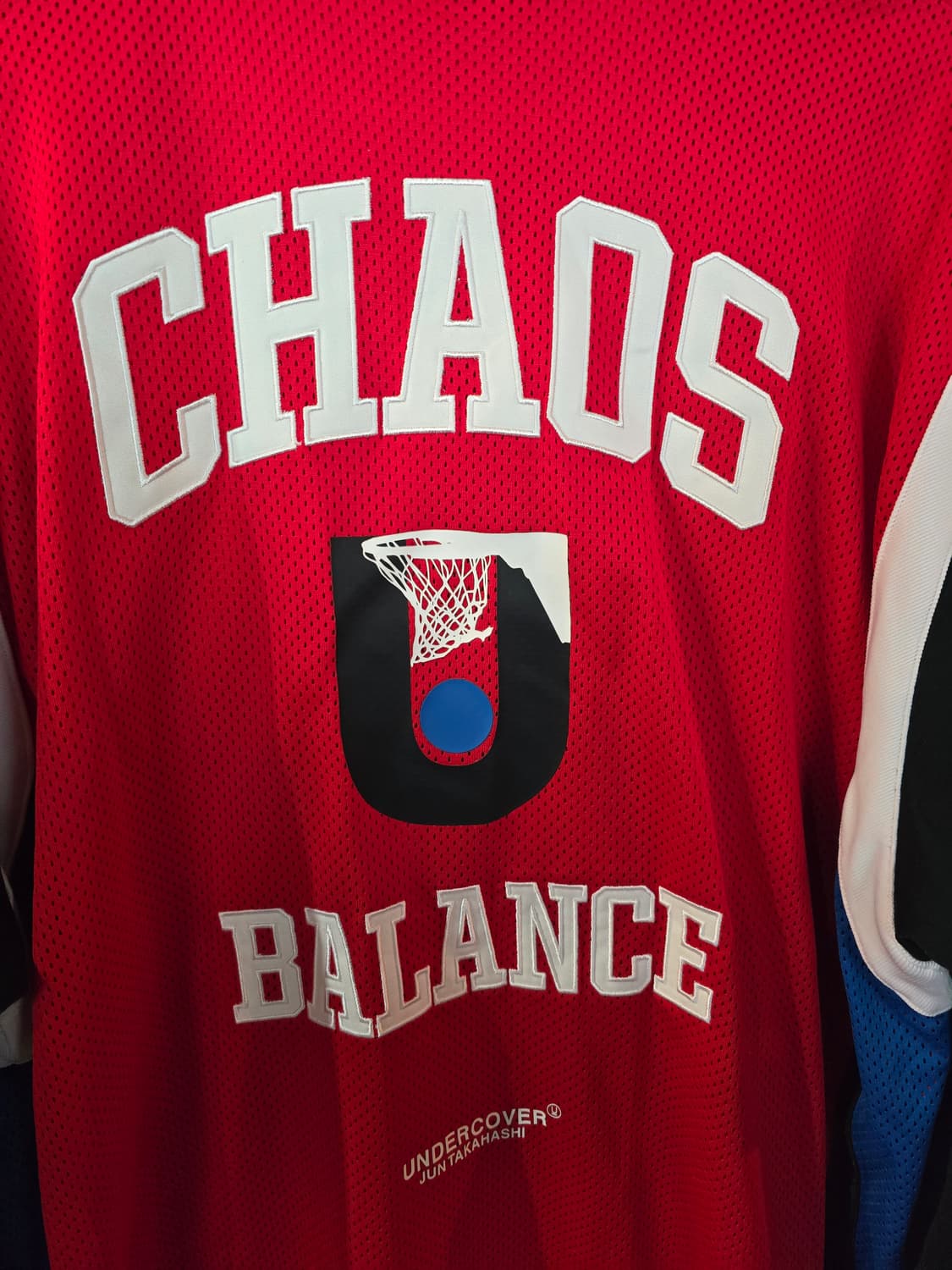 나이키 언더커버 롱슬리브 슈팅 탑 레드 블랙 상품이미지7